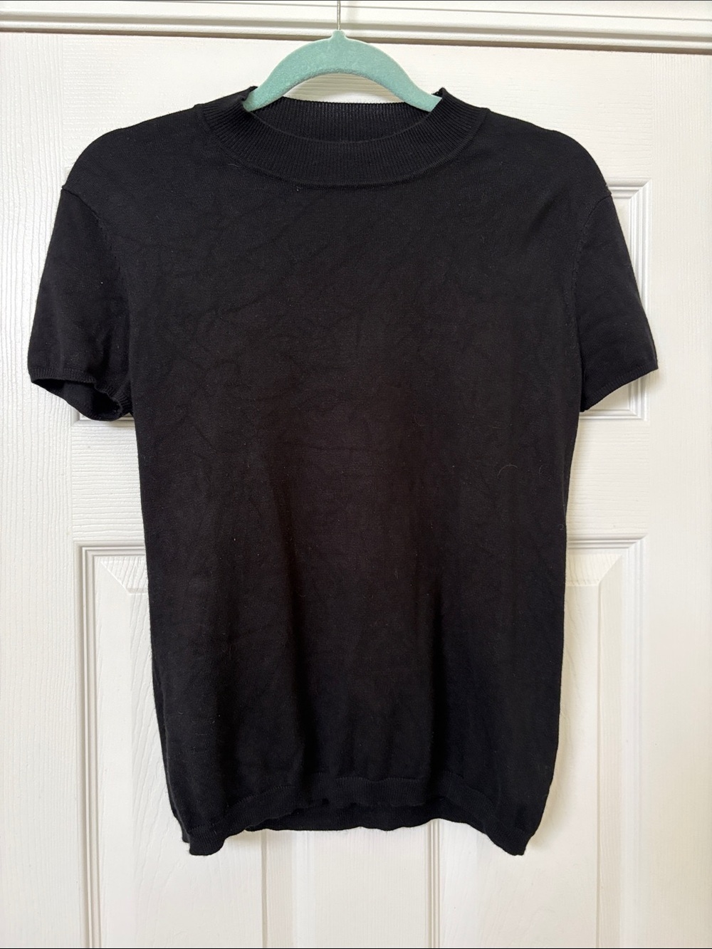 Philosophy Classic Black Short-Sleeve Knit Shirt - Women’s